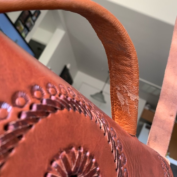 Mexican leather handbag - Picture 4 of 8